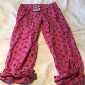 PINK capris pj pants
